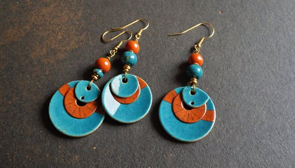 Découvrez des boucles d'oreilles artisanales en céramique uniques